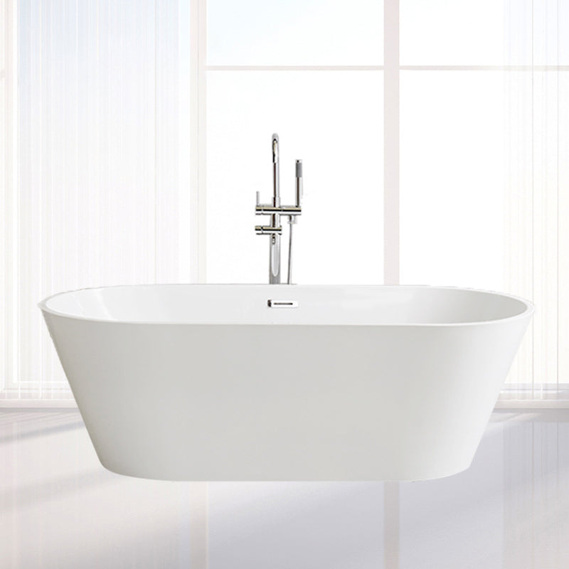 Modern Oval Freestanding Bathtub Antique Finish Soaking Bath Tub Clearhalo 'Bathroom Remodel & Bathroom Fixtures' 'Bathtubs' 'Home Improvement' 'home_improvement' 'home_improvement_bathtubs' 'Showers & Bathtubs' 7139943