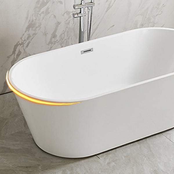 Modern Oval Freestanding Bathtub Antique Finish Soaking Bath Tub Clearhalo 'Bathroom Remodel & Bathroom Fixtures' 'Bathtubs' 'Home Improvement' 'home_improvement' 'home_improvement_bathtubs' 'Showers & Bathtubs' 7139946