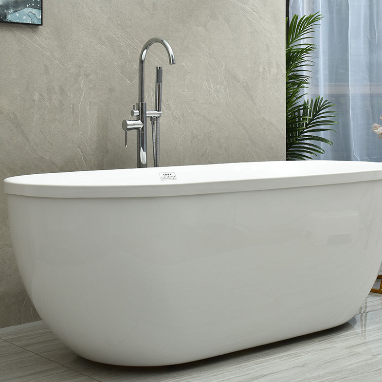 Freestanding Soaking Bathtub Antique Finish Modern Oval Bath Tub Clearhalo 'Bathroom Remodel & Bathroom Fixtures' 'Bathtubs' 'Home Improvement' 'home_improvement' 'home_improvement_bathtubs' 'Showers & Bathtubs' 7139994