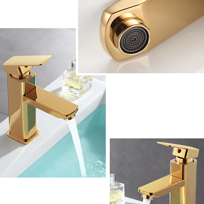 Vessel Sink Bathroom Faucet Lever Handle Low Arc Vessel Faucet Clearhalo 'Bathroom Remodel & Bathroom Fixtures' 'Bathroom Sink Faucets' 'Bathroom Sinks & Faucet Components' 'bathroom_sink_faucets' 'Home Improvement' 'home_improvement' 'home_improvement_bathroom_sink_faucets' 7147138