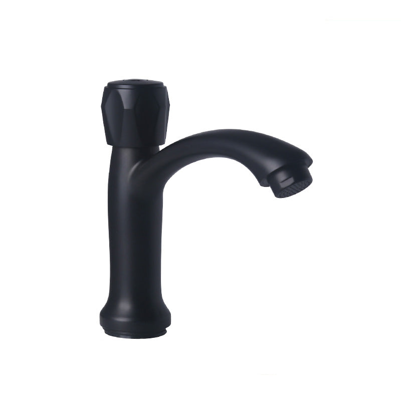 Vessel Sink Bathroom Faucet Lever Handle Low Arc Vessel Faucet Black 7.5" Supply Lines Not Included Clearhalo 'Bathroom Remodel & Bathroom Fixtures' 'Bathroom Sink Faucets' 'Bathroom Sinks & Faucet Components' 'bathroom_sink_faucets' 'Home Improvement' 'home_improvement' 'home_improvement_bathroom_sink_faucets' 7147139