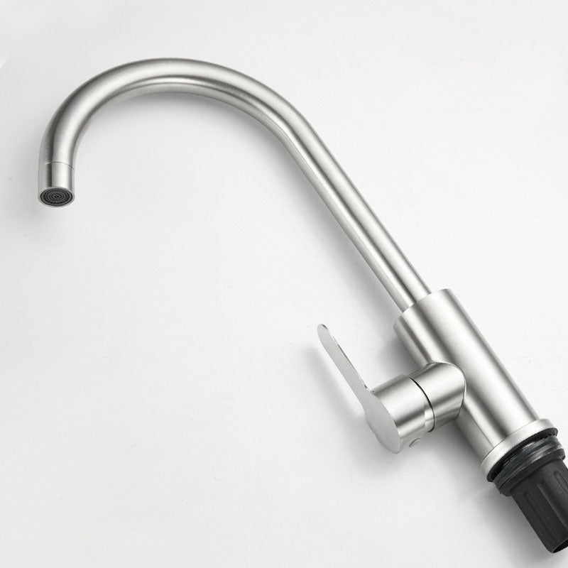 Modern Gooseneck One Handle Pot Filler Standard Low Profile Filler Clearhalo 'Home Improvement' 'home_improvement' 'home_improvement_kitchen_faucets' 'Kitchen Faucets' 'Kitchen Remodel & Kitchen Fixtures' 'Kitchen Sinks & Faucet Components' 'kitchen_faucets' 7147412