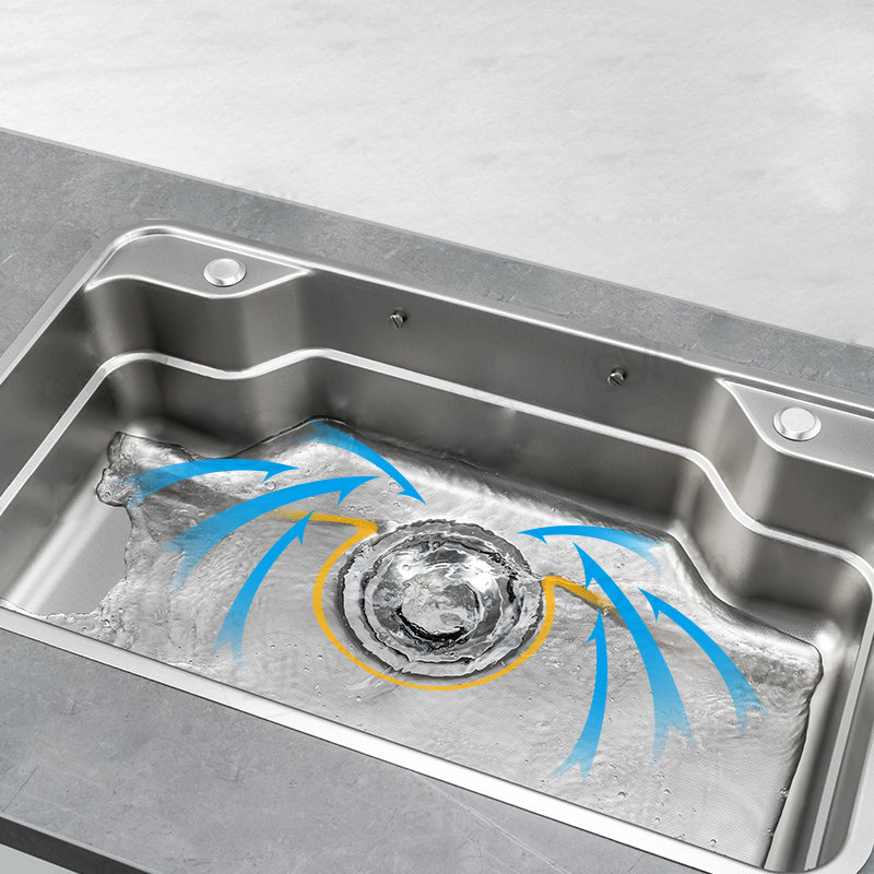 Kitchen Sink Basket Strainer Stainless Steel Undermount Kitchen Sink with Cutting-Board Clearhalo 'Home Improvement' 'home_improvement' 'home_improvement_kitchen_sinks' 'Kitchen Remodel & Kitchen Fixtures' 'Kitchen Sinks & Faucet Components' 'Kitchen Sinks' 'kitchen_sinks' 7147491