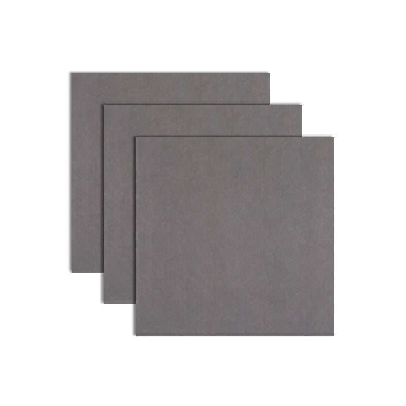 Rectangle Floor Tile Straight Edge Pure Color Floor Tile with Non-slip Dark Gray-Black 31"L x 31"W Clearhalo 'Floor Tiles & Wall Tiles' 'floor_tiles_wall_tiles' 'Flooring 'Home Improvement' 'home_improvement' 'home_improvement_floor_tiles_wall_tiles' Walls and Ceiling' 7148039