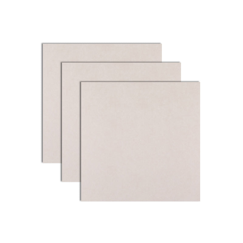 Rectangle Floor Tile Straight Edge Pure Color Floor Tile with Non-slip Off-White 31"L x 31"W Clearhalo 'Floor Tiles & Wall Tiles' 'floor_tiles_wall_tiles' 'Flooring 'Home Improvement' 'home_improvement' 'home_improvement_floor_tiles_wall_tiles' Walls and Ceiling' 7148042