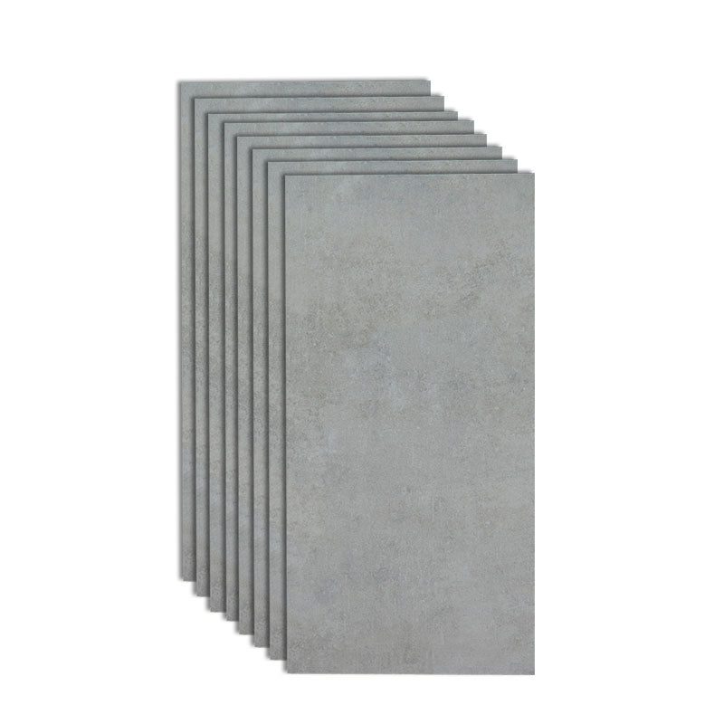 Gray Matte Singular Tile Marble Appearance Straight Edge Rectangular Floor Tile Light Gray Clearhalo 'Floor Tiles & Wall Tiles' 'floor_tiles_wall_tiles' 'Flooring 'Home Improvement' 'home_improvement' 'home_improvement_floor_tiles_wall_tiles' Walls and Ceiling' 7148113