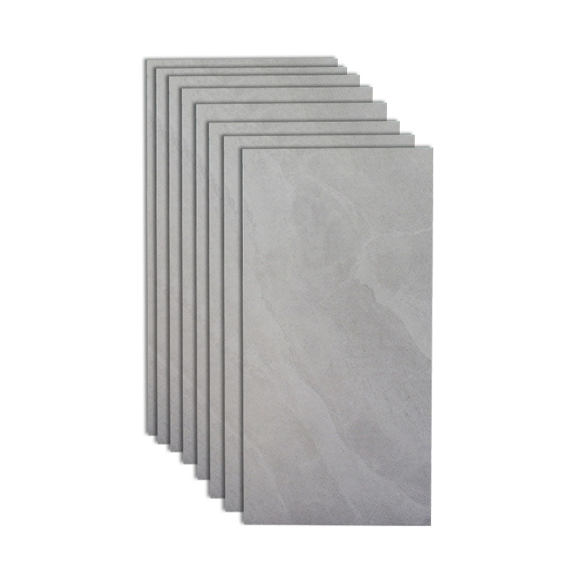 Gray Matte Singular Tile Marble Appearance Straight Edge Rectangular Floor Tile Gray-White Clearhalo 'Floor Tiles & Wall Tiles' 'floor_tiles_wall_tiles' 'Flooring 'Home Improvement' 'home_improvement' 'home_improvement_floor_tiles_wall_tiles' Walls and Ceiling' 7148116