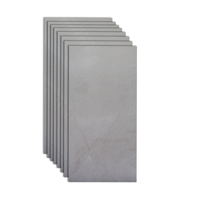 Gray Matte Singular Tile Marble Appearance Straight Edge Rectangular Floor Tile Heather Gray Clearhalo 'Floor Tiles & Wall Tiles' 'floor_tiles_wall_tiles' 'Flooring 'Home Improvement' 'home_improvement' 'home_improvement_floor_tiles_wall_tiles' Walls and Ceiling' 7148118