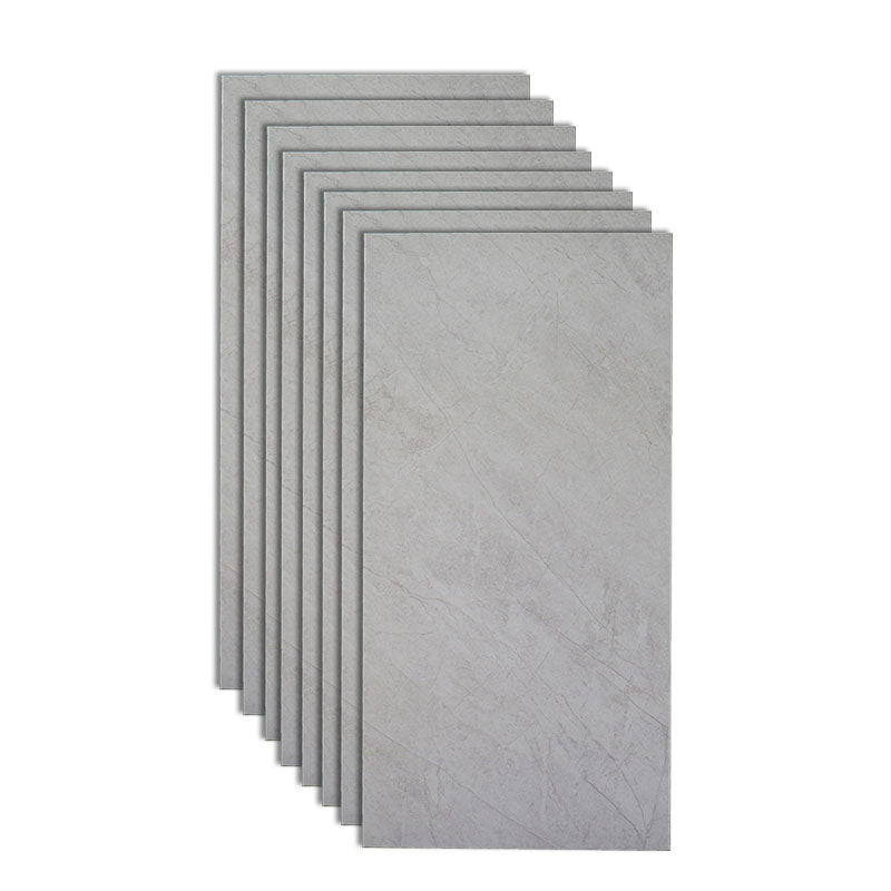 Gray Matte Singular Tile Marble Appearance Straight Edge Rectangular Floor Tile Cream Gray Clearhalo 'Floor Tiles & Wall Tiles' 'floor_tiles_wall_tiles' 'Flooring 'Home Improvement' 'home_improvement' 'home_improvement_floor_tiles_wall_tiles' Walls and Ceiling' 7148119