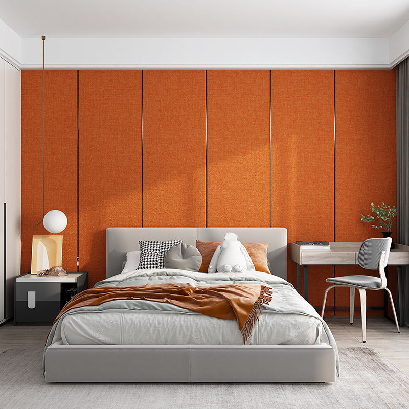 Modern Wall Panel 3D Embossed Waterproof Peel and Stick Wall Tile for Living Room Orange Clearhalo 'Flooring 'Home Improvement' 'home_improvement' 'home_improvement_wall_paneling' 'Wall Paneling' 'wall_paneling' 'Walls & Ceilings' Walls and Ceiling' 7148180