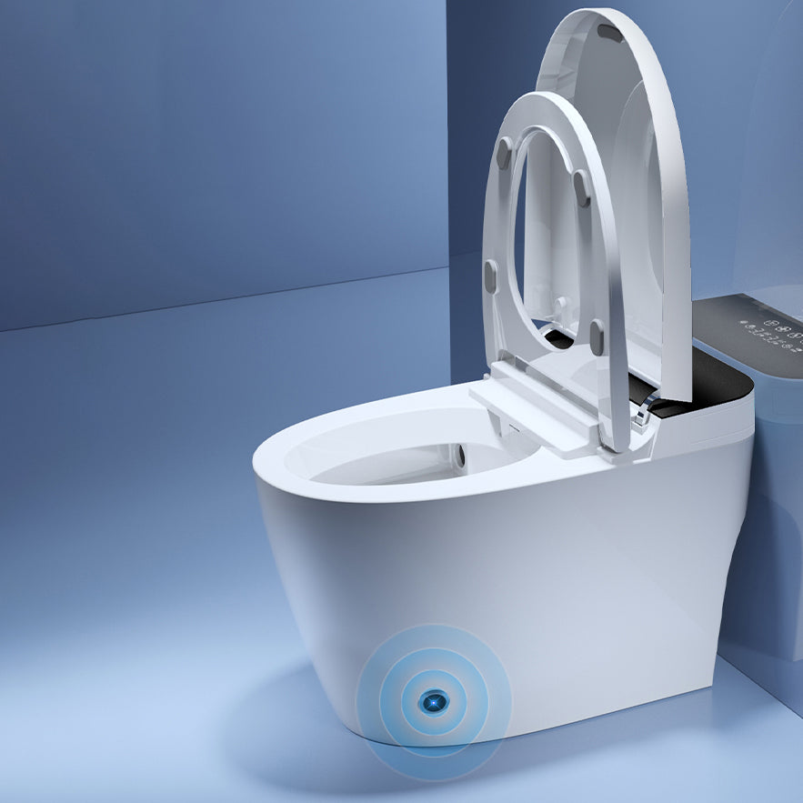 Modern Toilet Bowl One Piece Toilet Floor Mounted Siphon Jet Porcelain Toilet Clearhalo 'Bathroom Remodel & Bathroom Fixtures' 'Home Improvement' 'home_improvement' 'home_improvement_toilets' 'Toilets & Bidets' 'Toilets' 7158930