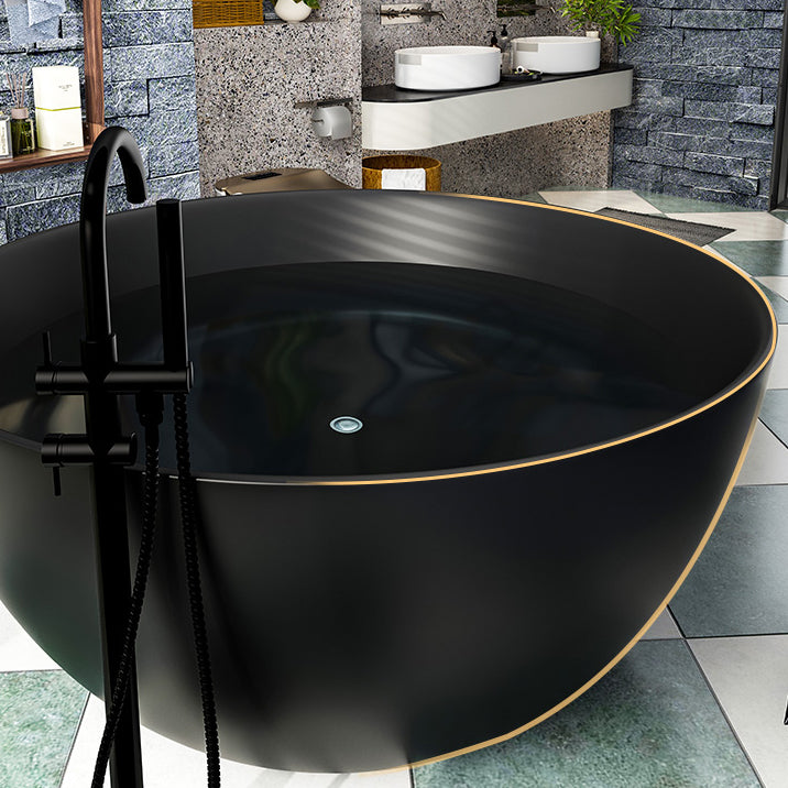 Antique Finish Round Bathtub Stand Alone Soaking Modern Bath Tub Clearhalo 'Bathroom Remodel & Bathroom Fixtures' 'Bathtubs' 'Home Improvement' 'home_improvement' 'home_improvement_bathtubs' 'Showers & Bathtubs' 7159161