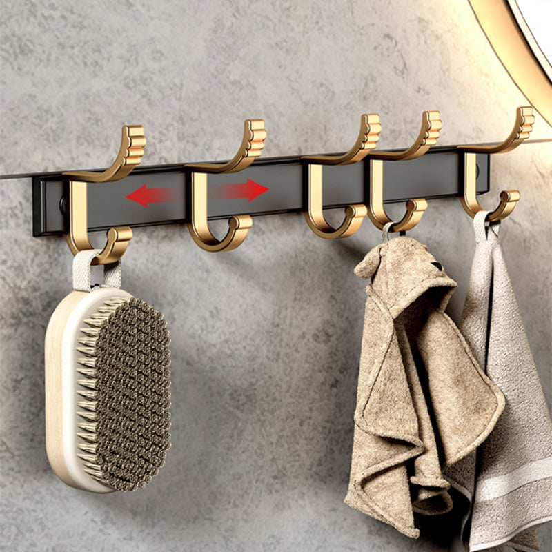 Modern Bathroom Accessory Kit Paper Holder Towel Bar Black Bath Hardware Set Clearhalo 'Bathroom Hardware Sets' 'Bathroom Hardware' 'Bathroom Remodel & Bathroom Fixtures' 'bathroom_hardware_sets' 'Home Improvement' 'home_improvement' 'home_improvement_bathroom_hardware_sets' 7159349