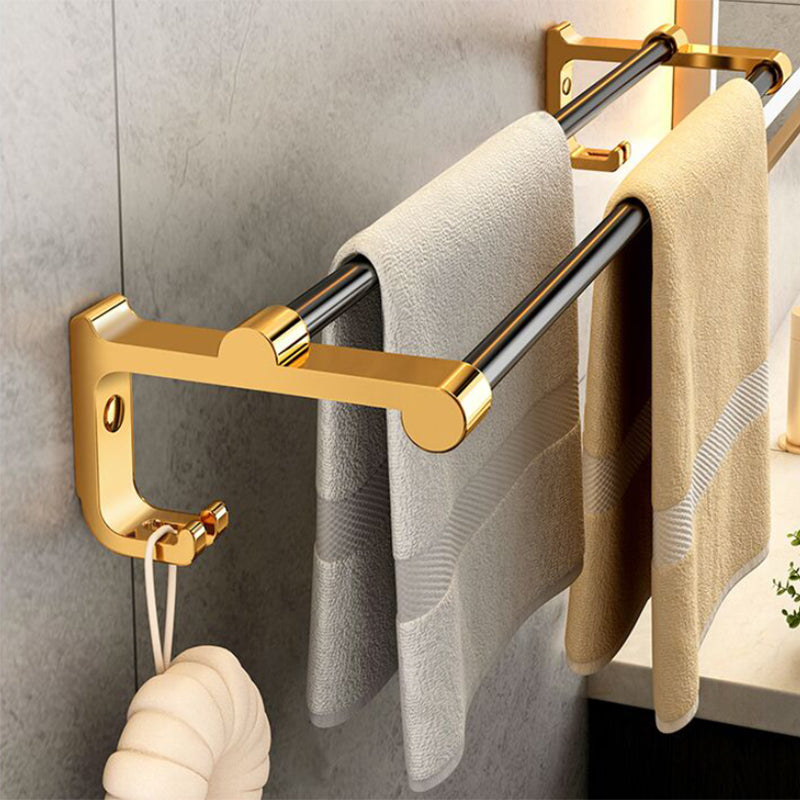 Modern Bathroom Accessory Kit Paper Holder Towel Bar Black Bath Hardware Set Clearhalo 'Bathroom Hardware Sets' 'Bathroom Hardware' 'Bathroom Remodel & Bathroom Fixtures' 'bathroom_hardware_sets' 'Home Improvement' 'home_improvement' 'home_improvement_bathroom_hardware_sets' 7159353