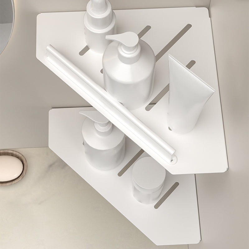 Modern White Bath Hardware Set Bath Shelf Paper Holder Bathroom Accessory Kit Clearhalo 'Bathroom Hardware Sets' 'Bathroom Hardware' 'Bathroom Remodel & Bathroom Fixtures' 'bathroom_hardware_sets' 'Home Improvement' 'home_improvement' 'home_improvement_bathroom_hardware_sets' 7159365