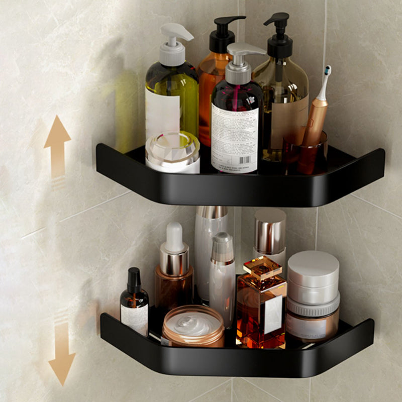 Modern Bathroom Set Towel Bar Paper Holder Black Bathroom Accessory Kit Clearhalo 'Bathroom Hardware Sets' 'Bathroom Hardware' 'Bathroom Remodel & Bathroom Fixtures' 'bathroom_hardware_sets' 'Home Improvement' 'home_improvement' 'home_improvement_bathroom_hardware_sets' 7159511