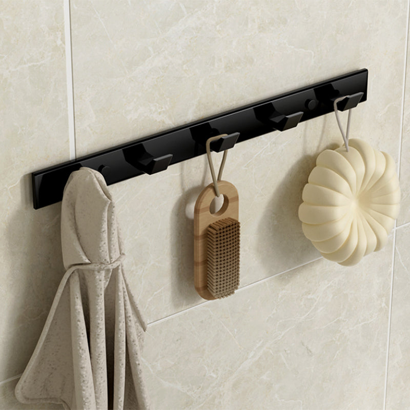 Modern Bathroom Set Towel Bar Paper Holder Black Bathroom Accessory Kit Clearhalo 'Bathroom Hardware Sets' 'Bathroom Hardware' 'Bathroom Remodel & Bathroom Fixtures' 'bathroom_hardware_sets' 'Home Improvement' 'home_improvement' 'home_improvement_bathroom_hardware_sets' 7159512