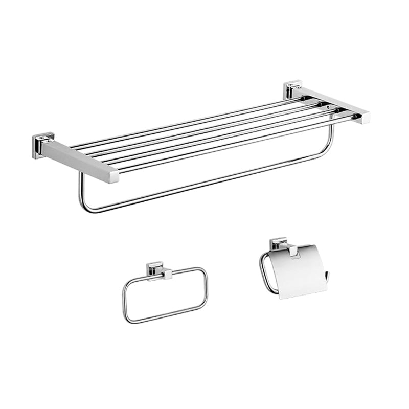 Modern Bathroom Accessories Hardware Set Paper Holder Stainless Steel Bathroom Set 3-Piece Set (Toilet Paper Holder) Clearhalo 'Bathroom Hardware Sets' 'Bathroom Hardware' 'Bathroom Remodel & Bathroom Fixtures' 'bathroom_hardware_sets' 'Home Improvement' 'home_improvement' 'home_improvement_bathroom_hardware_sets' 7159614