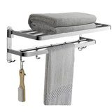 Modern Bathroom Set Towel Bar Bath Shelf Bathroom Accessories Hardware Set Clearhalo 'Bathroom Hardware Sets' 'Bathroom Hardware' 'Bathroom Remodel & Bathroom Fixtures' 'bathroom_hardware_sets' 'Home Improvement' 'home_improvement' 'home_improvement_bathroom_hardware_sets' 7159626