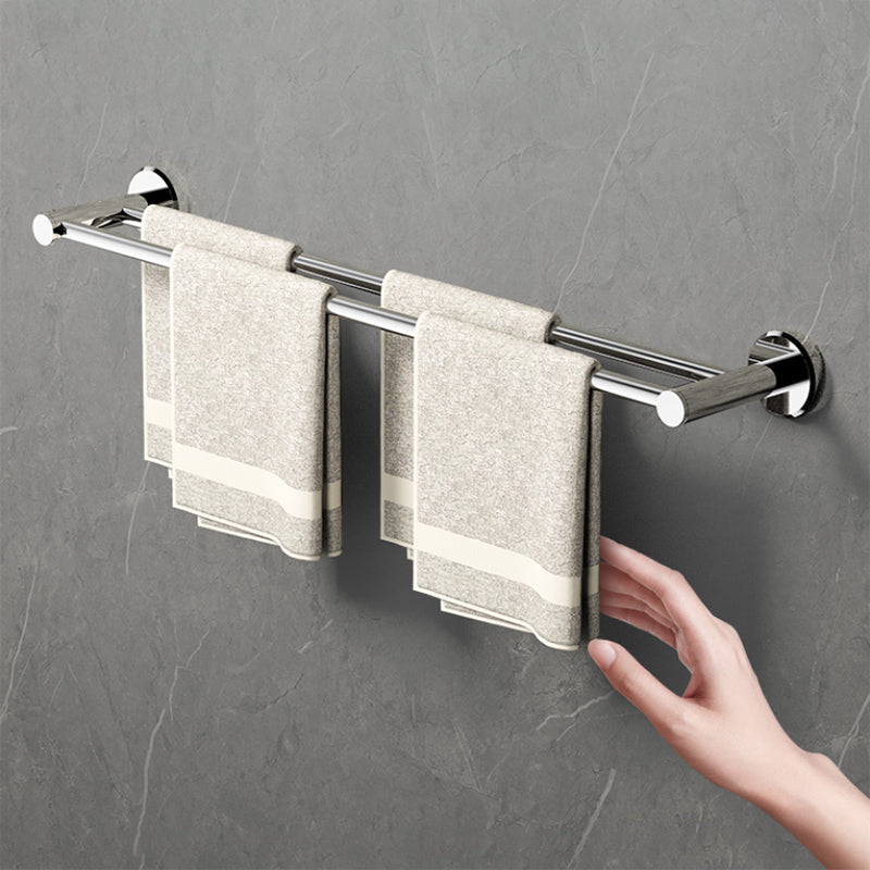 Modern Bathroom Accessory Kit Bath Shelf Stainless Towel Bar Steel Bathroom Set Clearhalo 'Bathroom Hardware Sets' 'Bathroom Hardware' 'Bathroom Remodel & Bathroom Fixtures' 'bathroom_hardware_sets' 'Home Improvement' 'home_improvement' 'home_improvement_bathroom_hardware_sets' 7159633