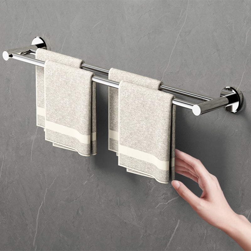 Modern Bathroom Accessory Kit Bath Shelf Stainless Towel Bar Steel Bathroom Set Clearhalo 'Bathroom Hardware Sets' 'Bathroom Hardware' 'Bathroom Remodel & Bathroom Fixtures' 'bathroom_hardware_sets' 'Home Improvement' 'home_improvement' 'home_improvement_bathroom_hardware_sets' 7159639