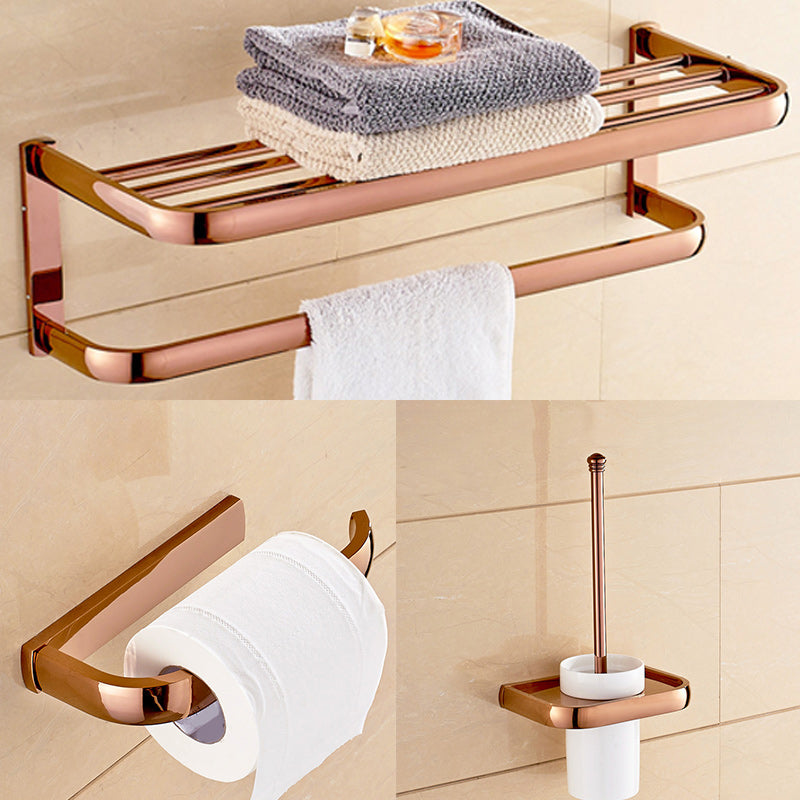 6 Piece Bathroom Accessory Set Vintage Brass Bath Hardware Set 3-Piece Set (Toilet Paper Holder) Clearhalo 'Bathroom Hardware Sets' 'Bathroom Hardware' 'Bathroom Remodel & Bathroom Fixtures' 'bathroom_hardware_sets' 'Home Improvement' 'home_improvement' 'home_improvement_bathroom_hardware_sets' 7159664