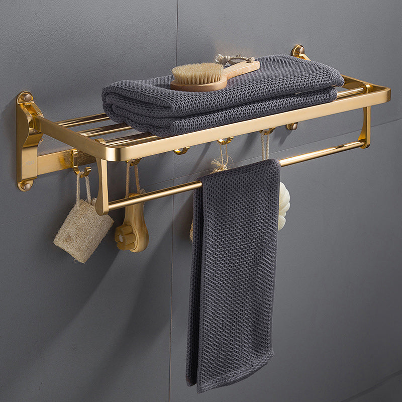 Gold 7 Piece Bathroom Accessory Set Vintage Bathroom Accessory Kit Towel Rack Clearhalo 'Bathroom Hardware Sets' 'Bathroom Hardware' 'Bathroom Remodel & Bathroom Fixtures' 'bathroom_hardware_sets' 'Home Improvement' 'home_improvement' 'home_improvement_bathroom_hardware_sets' 7159709