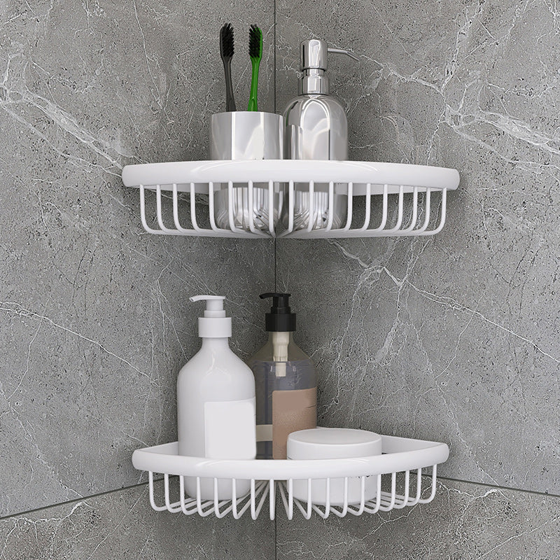 Matte Metal Bathroom Accessory Set 2 Piece Modern Bath Shelf Clearhalo 'Bathroom Hardware Sets' 'Bathroom Hardware' 'Bathroom Remodel & Bathroom Fixtures' 'bathroom_hardware_sets' 'Home Improvement' 'home_improvement' 'home_improvement_bathroom_hardware_sets' 7159744