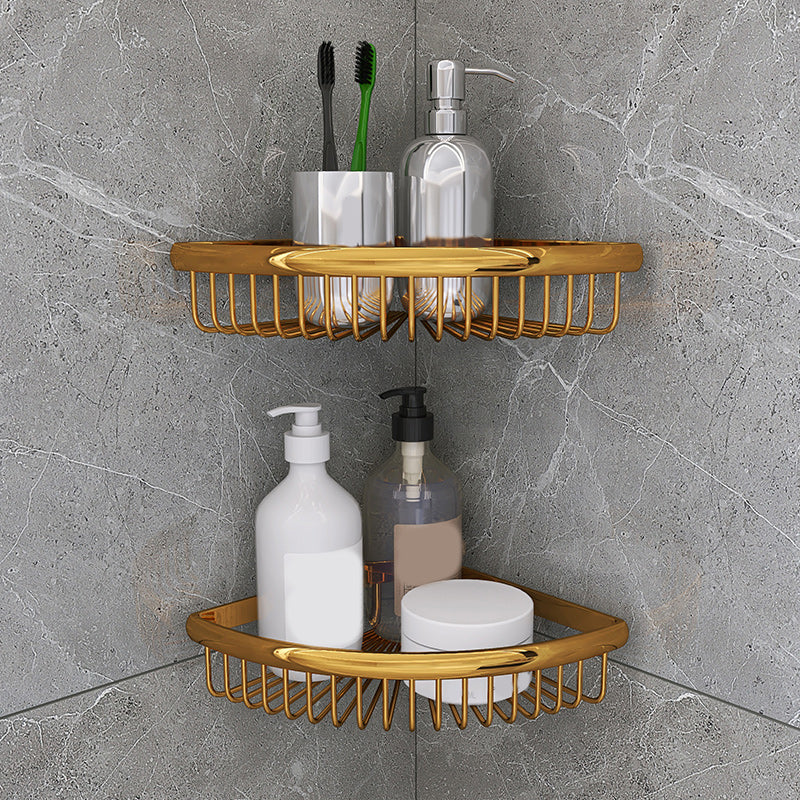 Matte Metal Bathroom Accessory Set 2 Piece Modern Bath Shelf Clearhalo 'Bathroom Hardware Sets' 'Bathroom Hardware' 'Bathroom Remodel & Bathroom Fixtures' 'bathroom_hardware_sets' 'Home Improvement' 'home_improvement' 'home_improvement_bathroom_hardware_sets' 7159751