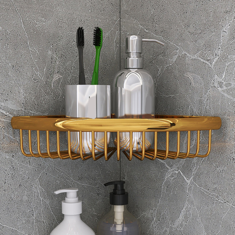 Matte Metal Bathroom Accessory Set 2 Piece Modern Bath Shelf Gold 1 Piece Clearhalo 'Bathroom Hardware Sets' 'Bathroom Hardware' 'Bathroom Remodel & Bathroom Fixtures' 'bathroom_hardware_sets' 'Home Improvement' 'home_improvement' 'home_improvement_bathroom_hardware_sets' 7159752