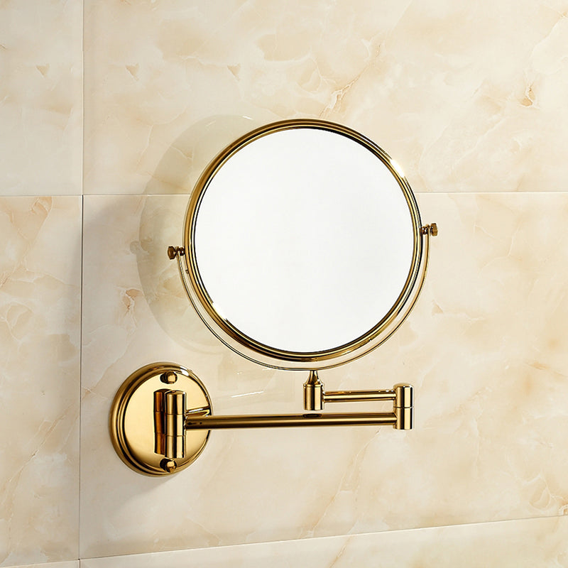 Polished Brass Classic Bathroom Accessory with Bath Shelf/Towel Bar & Paper Holder Mirror Clearhalo 'Bathroom Hardware Sets' 'Bathroom Hardware' 'Bathroom Remodel & Bathroom Fixtures' 'bathroom_hardware_sets' 'Home Improvement' 'home_improvement' 'home_improvement_bathroom_hardware_sets' 7160336