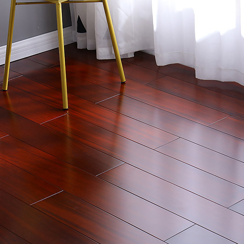 Traditional Waterproof Wood Flooring Solid Wood Engineered Flooring Tiles Red Clearhalo 'Flooring 'Hardwood Flooring' 'hardwood_flooring' 'Home Improvement' 'home_improvement' 'home_improvement_hardwood_flooring' Walls and Ceiling' 7164431