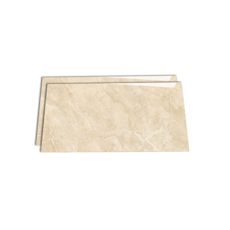 Marble Appearance Singular Tile Polished Rectangular Floor Tile Beige Clearhalo 'Floor Tiles & Wall Tiles' 'floor_tiles_wall_tiles' 'Flooring 'Home Improvement' 'home_improvement' 'home_improvement_floor_tiles_wall_tiles' Walls and Ceiling' 7165647