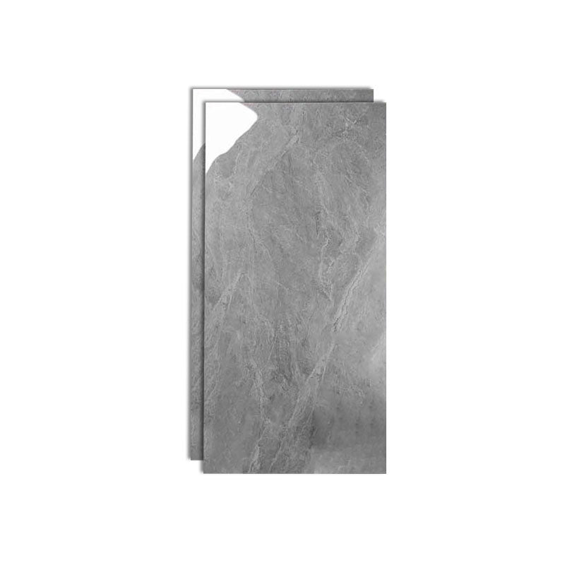 Marble Appearance Singular Tile Polished Rectangular Floor Tile Silver Gray Clearhalo 'Floor Tiles & Wall Tiles' 'floor_tiles_wall_tiles' 'Flooring 'Home Improvement' 'home_improvement' 'home_improvement_floor_tiles_wall_tiles' Walls and Ceiling' 7165651