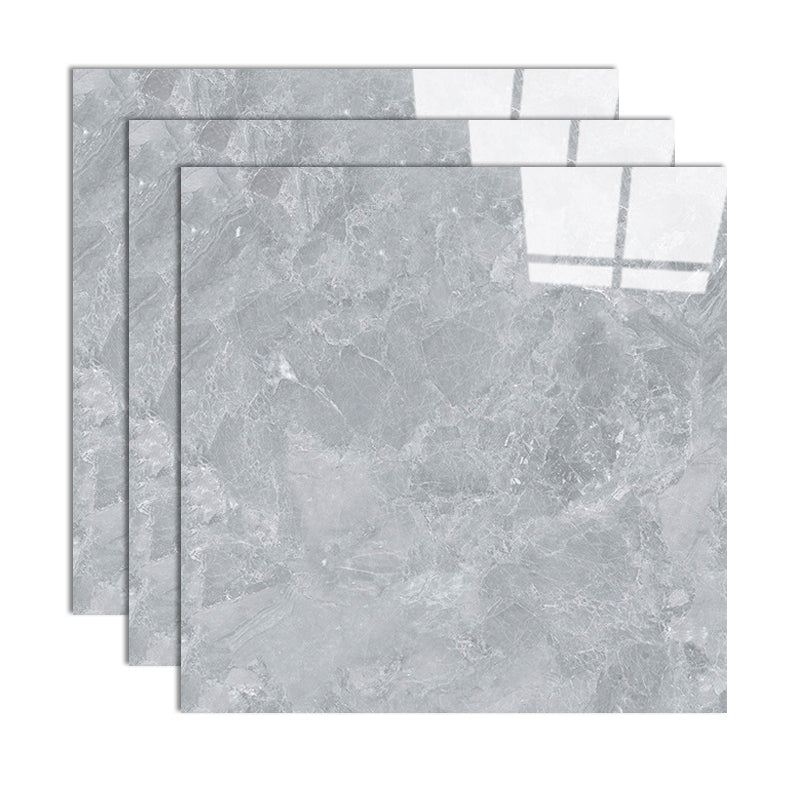 Modern Style Floor Tile Square Waterproof Straight Edge Floor Tile Light Gray/ Beige Clearhalo 'Floor Tiles & Wall Tiles' 'floor_tiles_wall_tiles' 'Flooring 'Home Improvement' 'home_improvement' 'home_improvement_floor_tiles_wall_tiles' Walls and Ceiling' 7165666