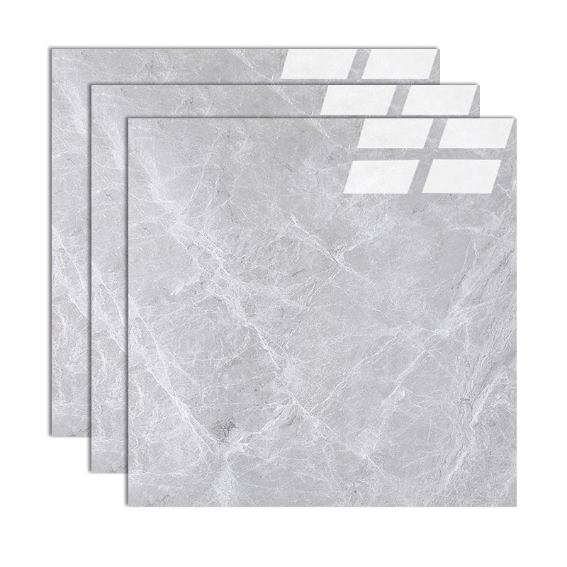 Modern Style Floor Tile Square Waterproof Straight Edge Floor Tile Heather Gray Clearhalo 'Floor Tiles & Wall Tiles' 'floor_tiles_wall_tiles' 'Flooring 'Home Improvement' 'home_improvement' 'home_improvement_floor_tiles_wall_tiles' Walls and Ceiling' 7165679