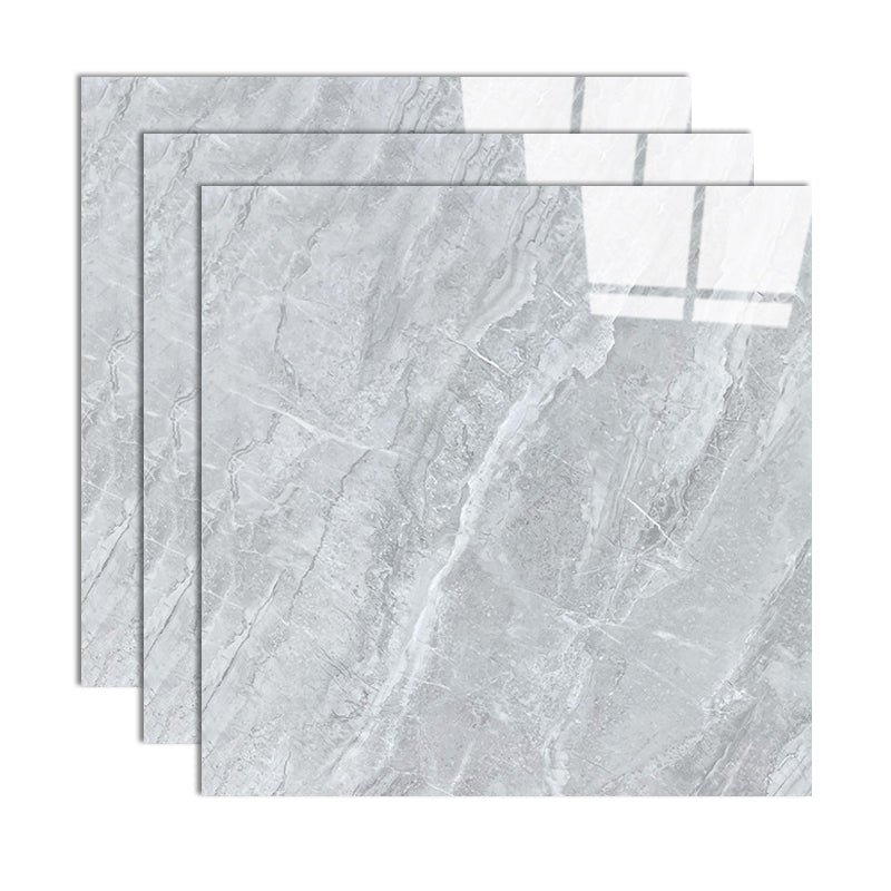 Modern Style Floor Tile Square Waterproof Straight Edge Floor Tile Gray-White Clearhalo 'Floor Tiles & Wall Tiles' 'floor_tiles_wall_tiles' 'Flooring 'Home Improvement' 'home_improvement' 'home_improvement_floor_tiles_wall_tiles' Walls and Ceiling' 7165687