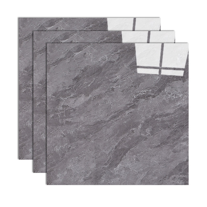 Modern Style Floor Tile Square Waterproof Straight Edge Floor Tile Dark Gray Clearhalo 'Floor Tiles & Wall Tiles' 'floor_tiles_wall_tiles' 'Flooring 'Home Improvement' 'home_improvement' 'home_improvement_floor_tiles_wall_tiles' Walls and Ceiling' 7165690