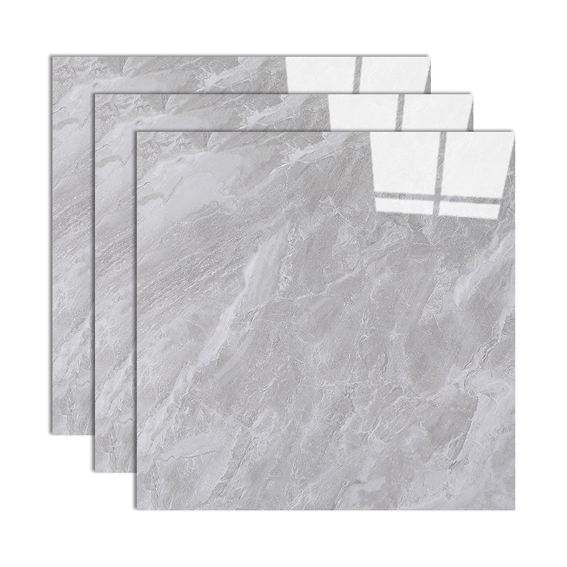 Modern Style Floor Tile Square Waterproof Straight Edge Floor Tile Light Gray 69 Pieces Clearhalo 'Floor Tiles & Wall Tiles' 'floor_tiles_wall_tiles' 'Flooring 'Home Improvement' 'home_improvement' 'home_improvement_floor_tiles_wall_tiles' Walls and Ceiling' 7165695