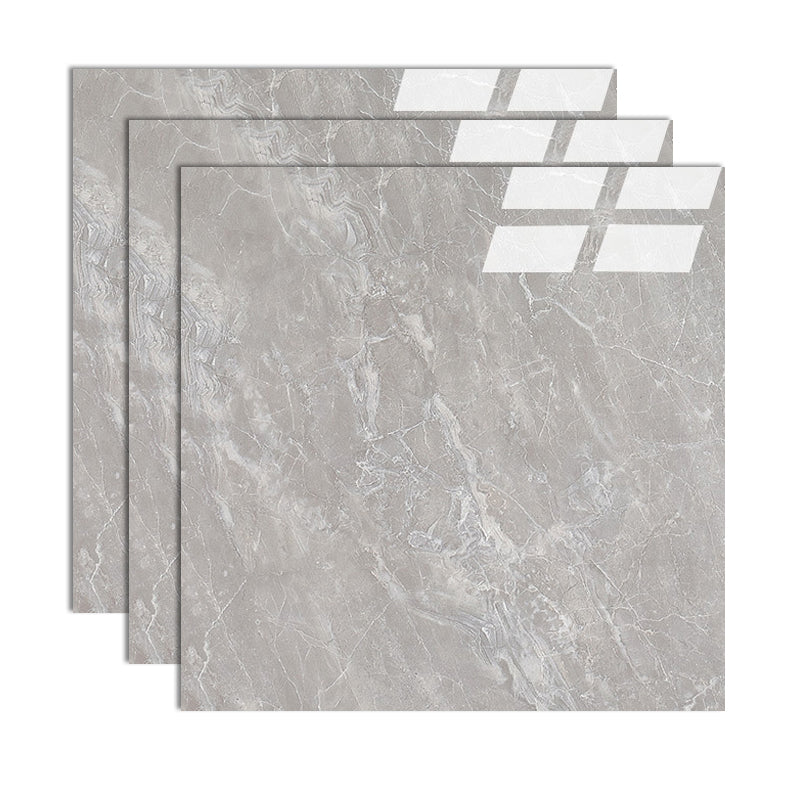 Modern Style Floor Tile Square Waterproof Straight Edge Floor Tile Cream Gray Clearhalo 'Floor Tiles & Wall Tiles' 'floor_tiles_wall_tiles' 'Flooring 'Home Improvement' 'home_improvement' 'home_improvement_floor_tiles_wall_tiles' Walls and Ceiling' 7165705