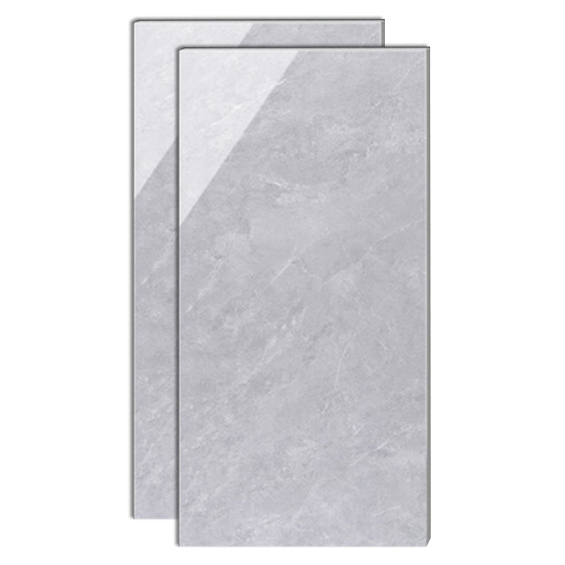 Modern Style Rectangle Floor Tile Waterproof Straight Edge Polished Floor Tile Light Heather Gray Clearhalo 'Floor Tiles & Wall Tiles' 'floor_tiles_wall_tiles' 'Flooring 'Home Improvement' 'home_improvement' 'home_improvement_floor_tiles_wall_tiles' Walls and Ceiling' 7165773