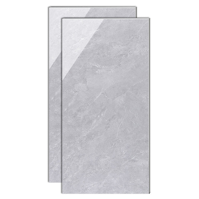 Modern Style Waterproof Floor Tile Straight Edge Rectangle Polished Floor Tile Light Heather Gray Clearhalo 'Floor Tiles & Wall Tiles' 'floor_tiles_wall_tiles' 'Flooring 'Home Improvement' 'home_improvement' 'home_improvement_floor_tiles_wall_tiles' Walls and Ceiling' 7165846