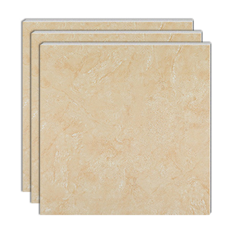 Modern Style Floor Tile Straight Edge Square Waterproof Floor Tile Beige Clearhalo 'Floor Tiles & Wall Tiles' 'floor_tiles_wall_tiles' 'Flooring 'Home Improvement' 'home_improvement' 'home_improvement_floor_tiles_wall_tiles' Walls and Ceiling' 7165978