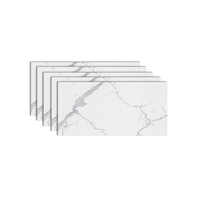PVC Peel and Stick Backsplash Rectangular Single Tile Wallpaper White-Gray Clearhalo 'Flooring 'Home Improvement' 'home_improvement' 'home_improvement_peel_stick_blacksplash' 'Peel & Stick Backsplash Tile' 'peel_stick_blacksplash' 'Walls & Ceilings' Walls and Ceiling' 7166246