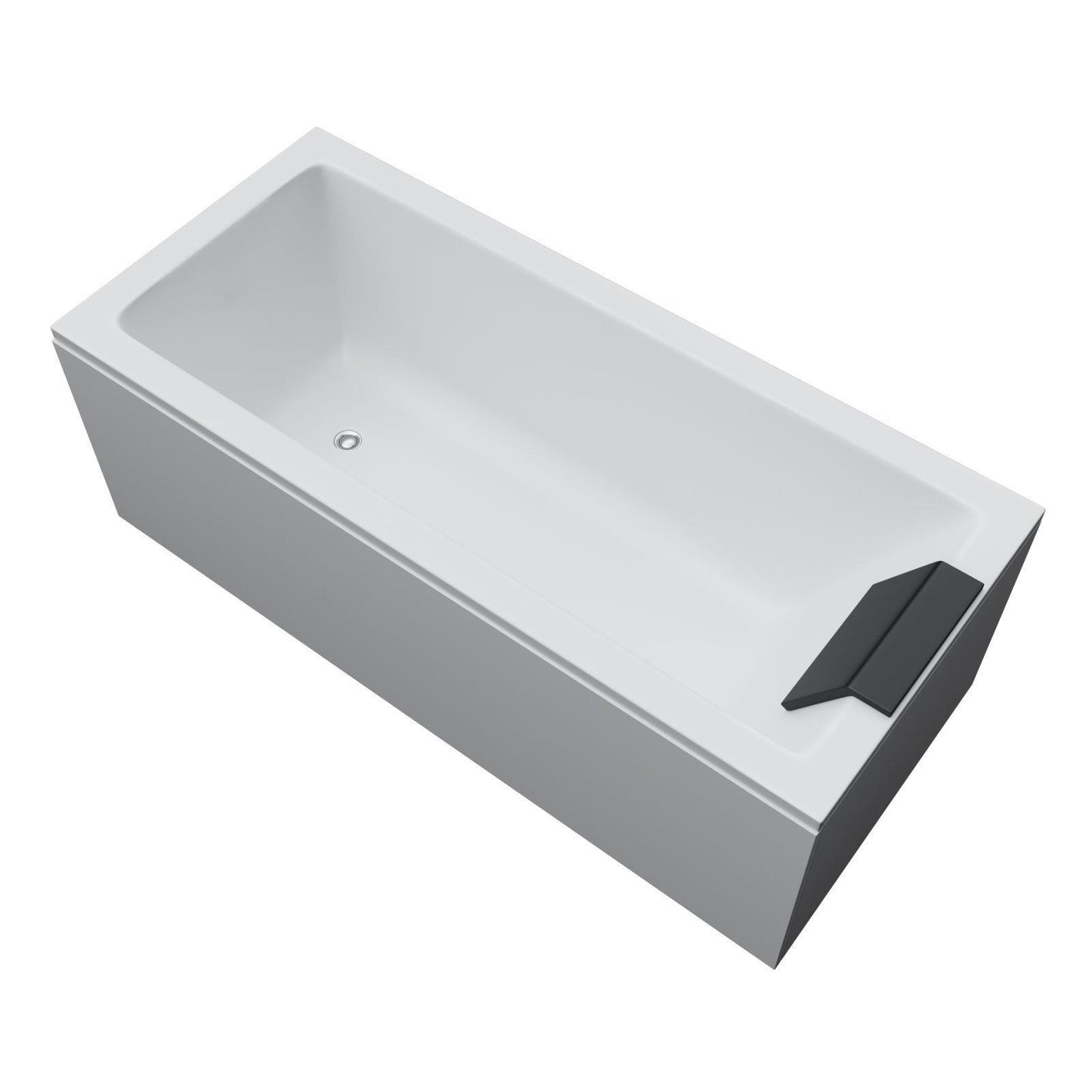 Flat Bottom Soaking Bathtub Antique Finish Rectangular Modern Tub Clearhalo 'Bathroom Remodel & Bathroom Fixtures' 'Bathtubs' 'Home Improvement' 'home_improvement' 'home_improvement_bathtubs' 'Showers & Bathtubs' 7174370