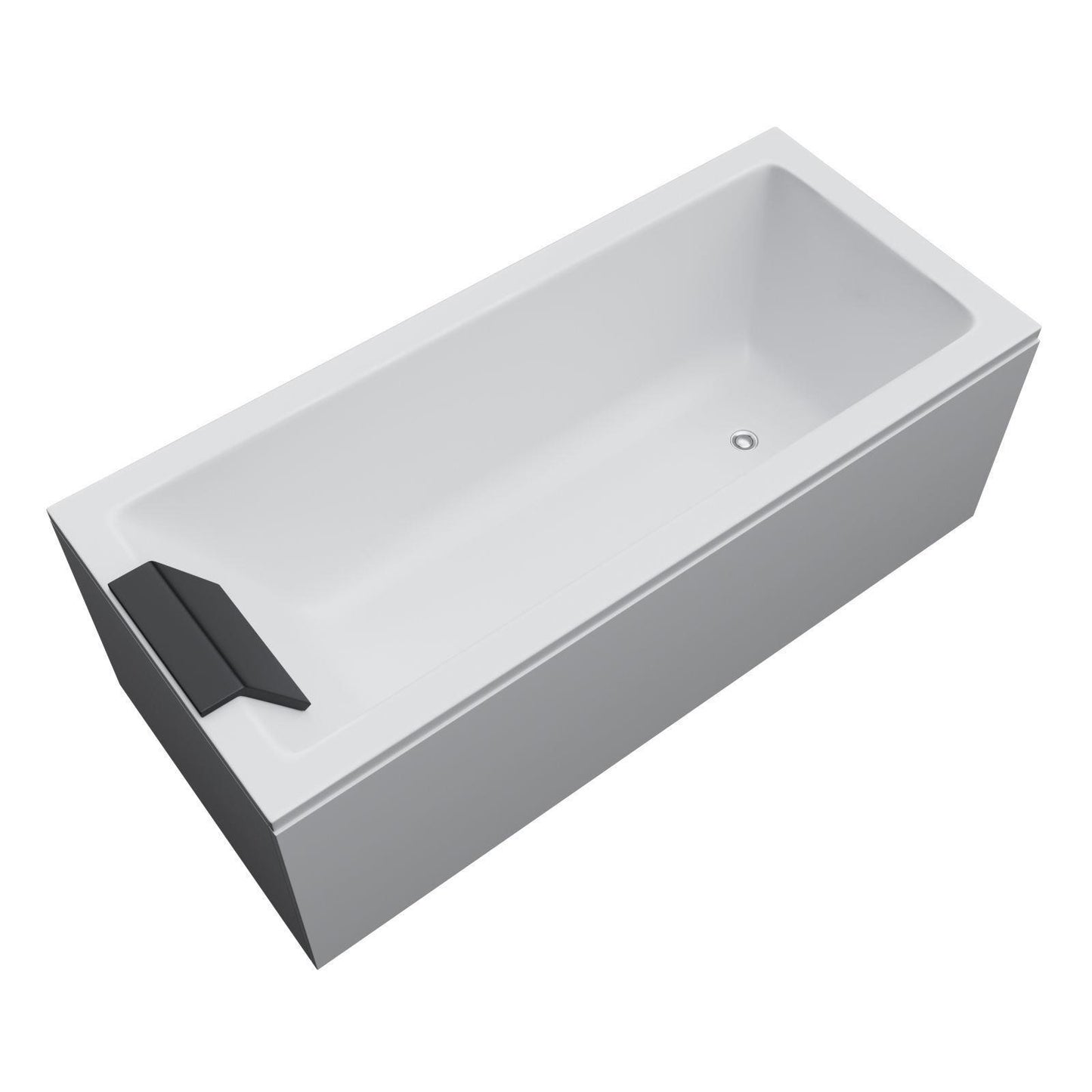 Flat Bottom Soaking Bathtub Antique Finish Rectangular Modern Tub Clearhalo 'Bathroom Remodel & Bathroom Fixtures' 'Bathtubs' 'Home Improvement' 'home_improvement' 'home_improvement_bathtubs' 'Showers & Bathtubs' 7174375