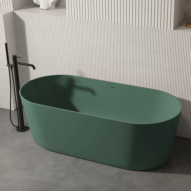 Oval Antique Finish Soaking Bathtub Back to Wall Modern Bath Tub Clearhalo 'Bathroom Remodel & Bathroom Fixtures' 'Bathtubs' 'Home Improvement' 'home_improvement' 'home_improvement_bathtubs' 'Showers & Bathtubs' 7174537