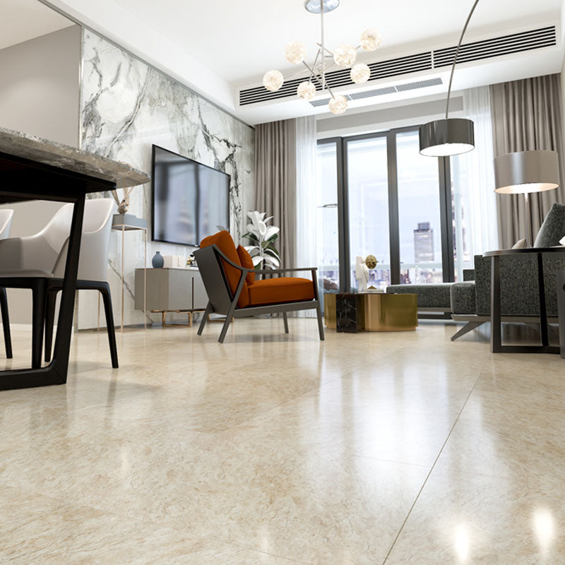 Peel and Stick Flooring Vinyl Square Marble Print Indoor Flooring Vinyl Beige Clearhalo 'Flooring 'Home Improvement' 'home_improvement' 'home_improvement_vinyl_flooring' 'Vinyl Flooring' 'vinyl_flooring' Walls and Ceiling' 7181763