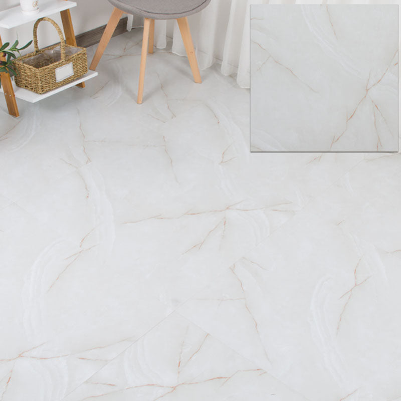 Peel and Stick Vinyl Flooring Matte Square Edge Flooring Vinyl White Clearhalo 'Flooring 'Home Improvement' 'home_improvement' 'home_improvement_vinyl_flooring' 'Vinyl Flooring' 'vinyl_flooring' Walls and Ceiling' 7181876