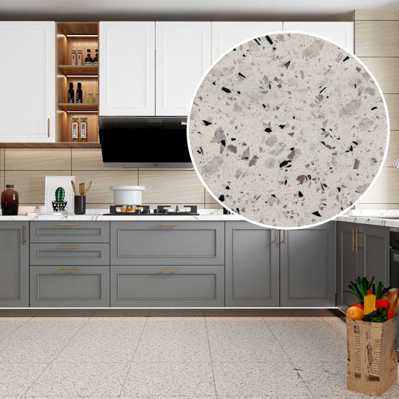PVC Flooring Stone Design Peel Stick Marble Matte Indoor Flooring Vinyl White-Gray Clearhalo 'Flooring 'Home Improvement' 'home_improvement' 'home_improvement_vinyl_flooring' 'Vinyl Flooring' 'vinyl_flooring' Walls and Ceiling' 7181942